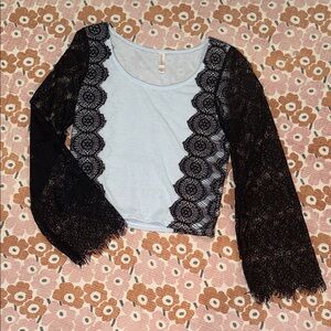 Light Blue Lace Top